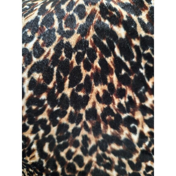 Cache Vintage Women's Velvet Leopard Print Sheath Dress Size 4 - Picture 7 of 8